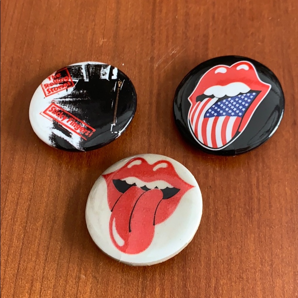 The Rolling Stones buttons